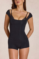 Modal Playsuit in Black