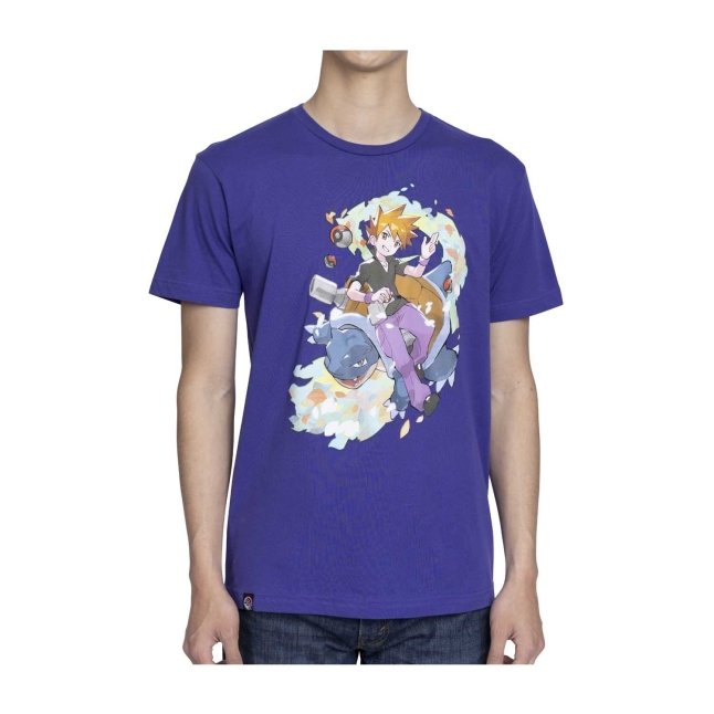 Blue Pokémon Trainers Purple Relaxed Fit Crew Neck T-Shirt - Adult