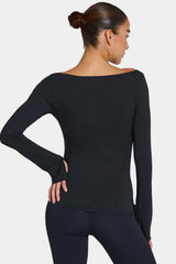 ButterCloud™ Long-Sleeve Top in Black