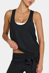 ButterCloud™ Slouchy Tank Top in Black