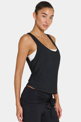ButterCloud™ Slouchy Tank Top in Black