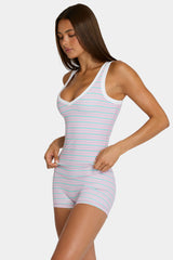 Soft Active Tank Top in Multi Stripe