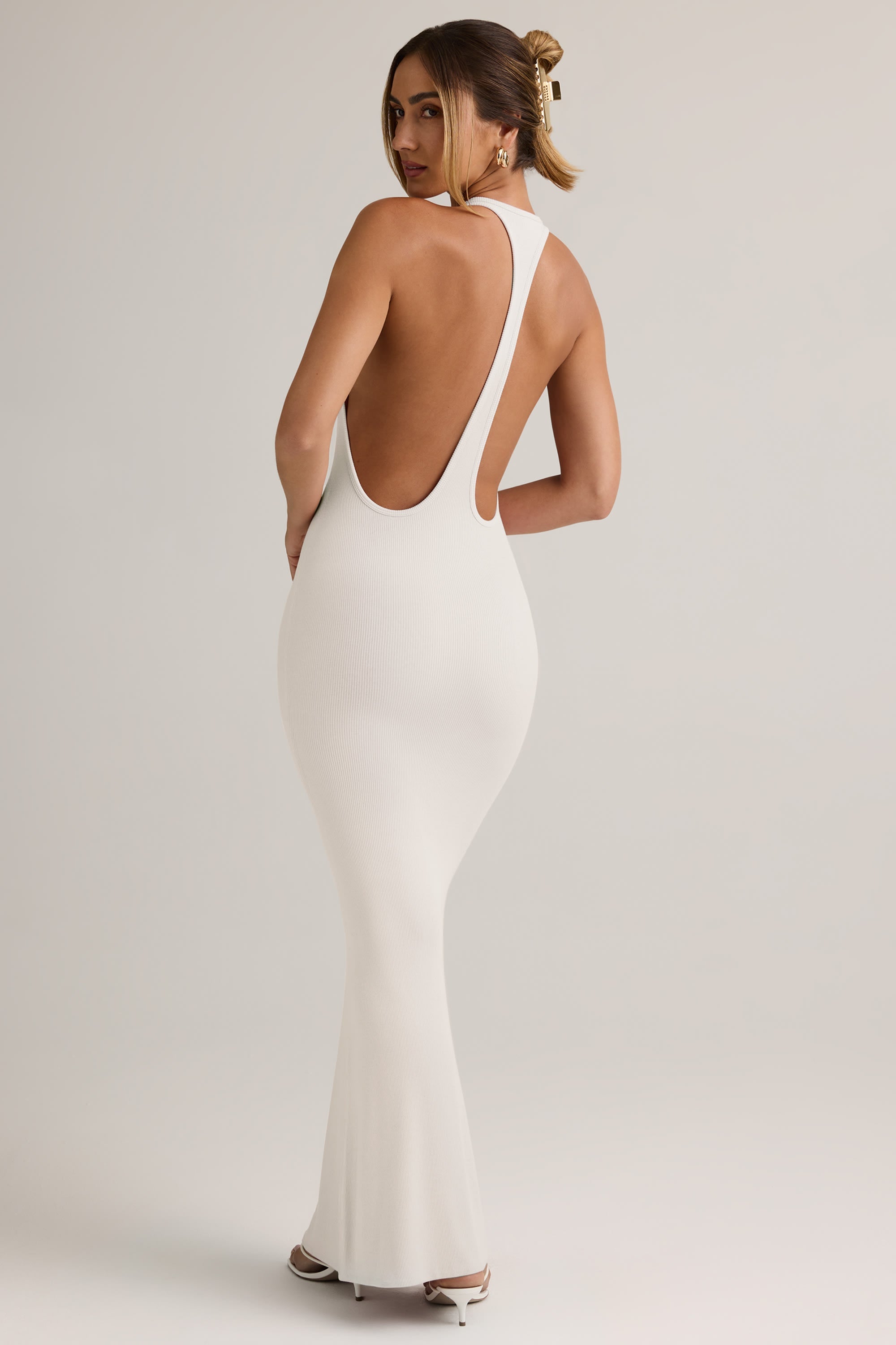 Modal Racerback Maxi Dress in Coconut