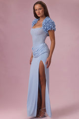 Cropped Bolero  in Sky Blue