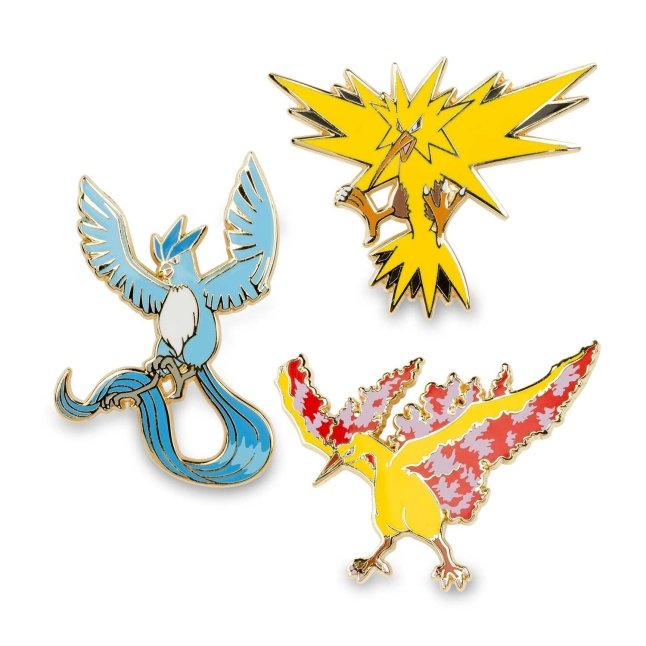 Articuno, Zapdos & Moltres Pokémon Pins (3-Pack)