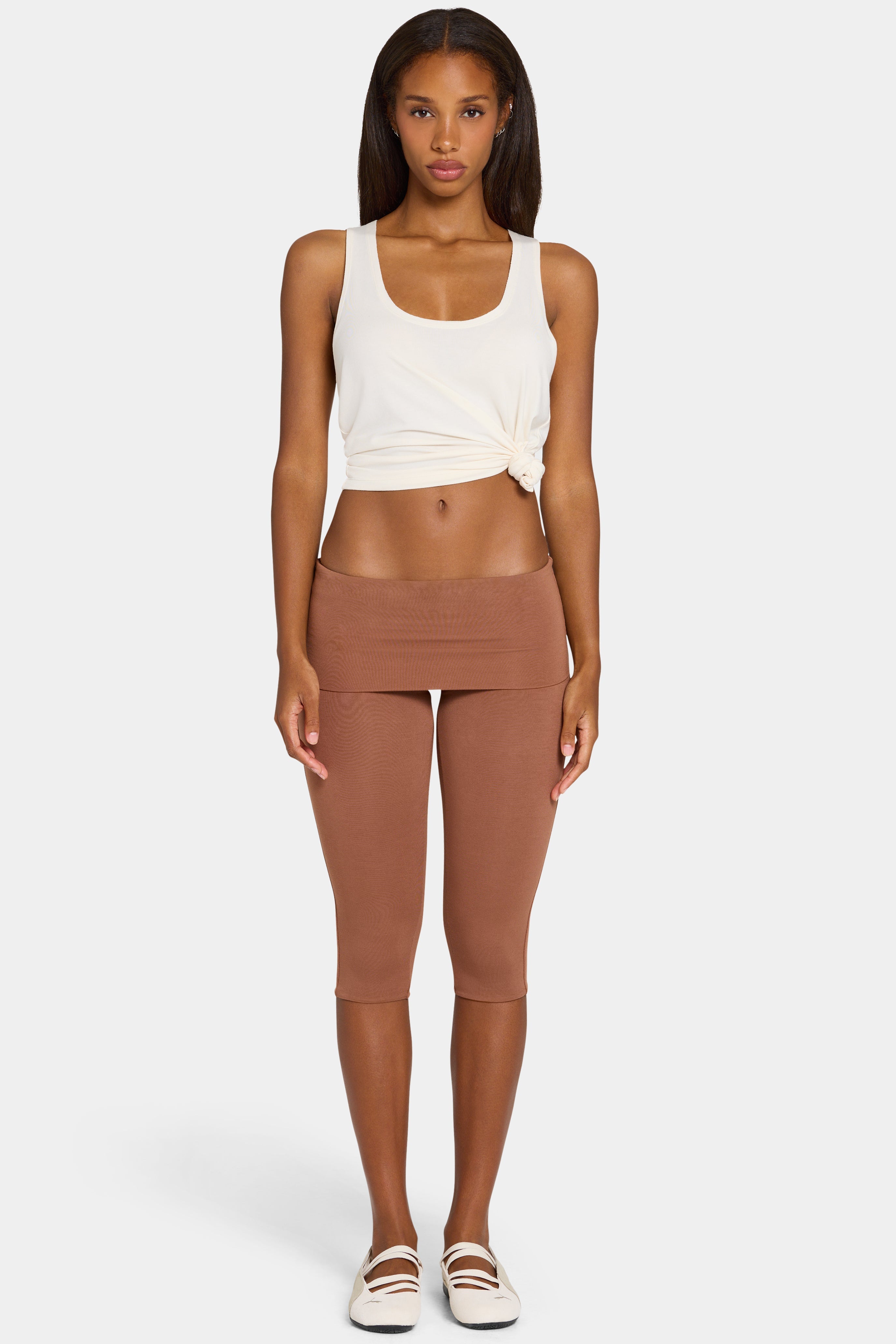 ButterCloud™ Capri Leggings in Cocoa