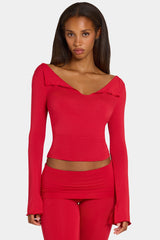 ButterCloud™ Long-Sleeve Top in Chilli