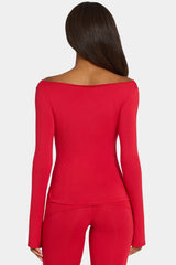 ButterCloud™ Long-Sleeve Top in Chilli