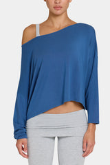 ButterCloud™ Slouchy Off-Shoulder Top in Marine