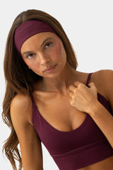 Soft Active Headband 2-Pack in Mauve Plaid