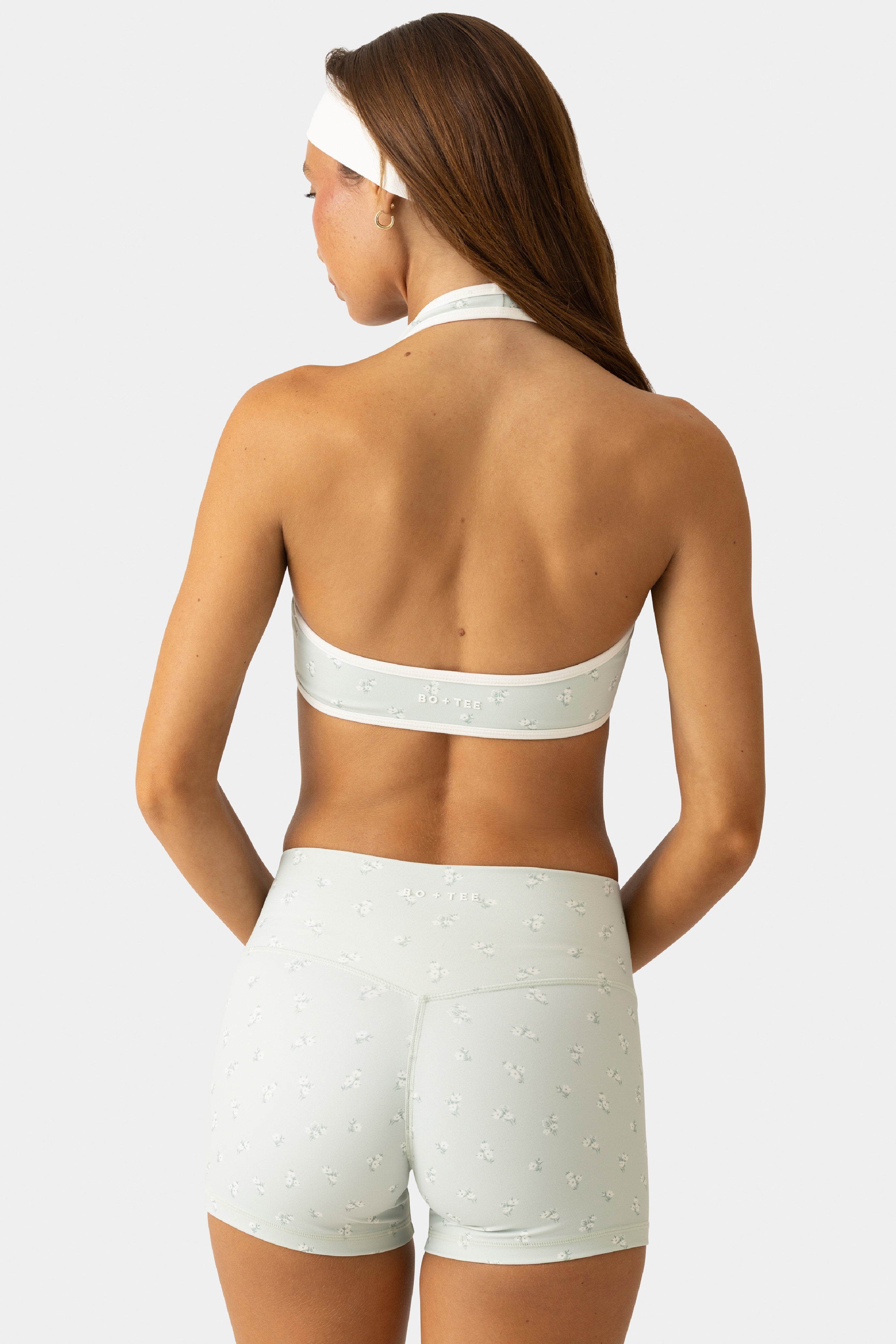 Soft Active Reversible Sports Bra in Matcha Meadow