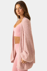 Soft Knit Cardigan in Soft Pink