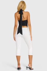 Ponte Capri Leggings in Snow