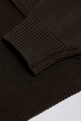 Ribbed-Knit Cropped Shrug in Pecan
